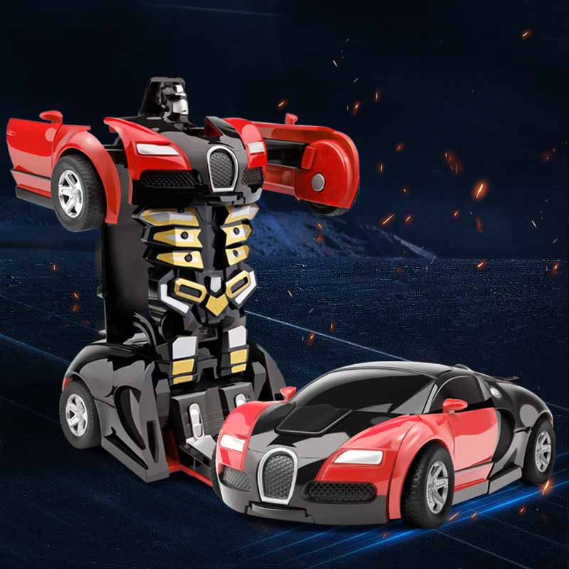 Automatic transforming robot car for kids