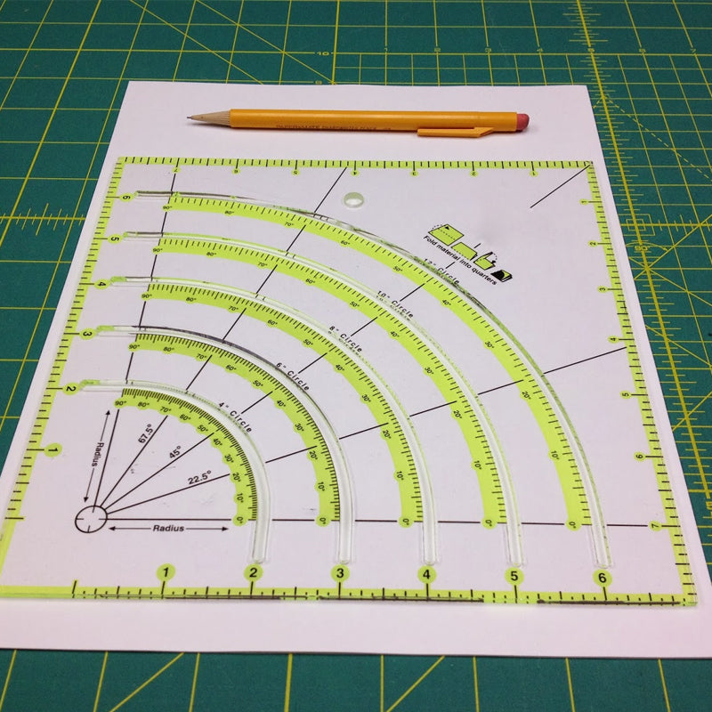 Ruler for cutting circles