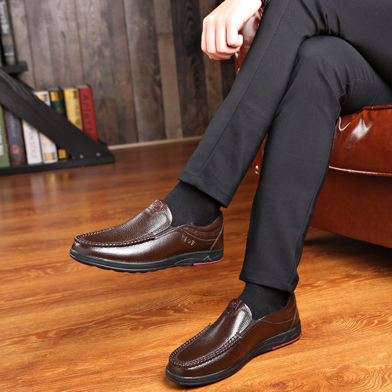 Soft genuine leather insoles for men 