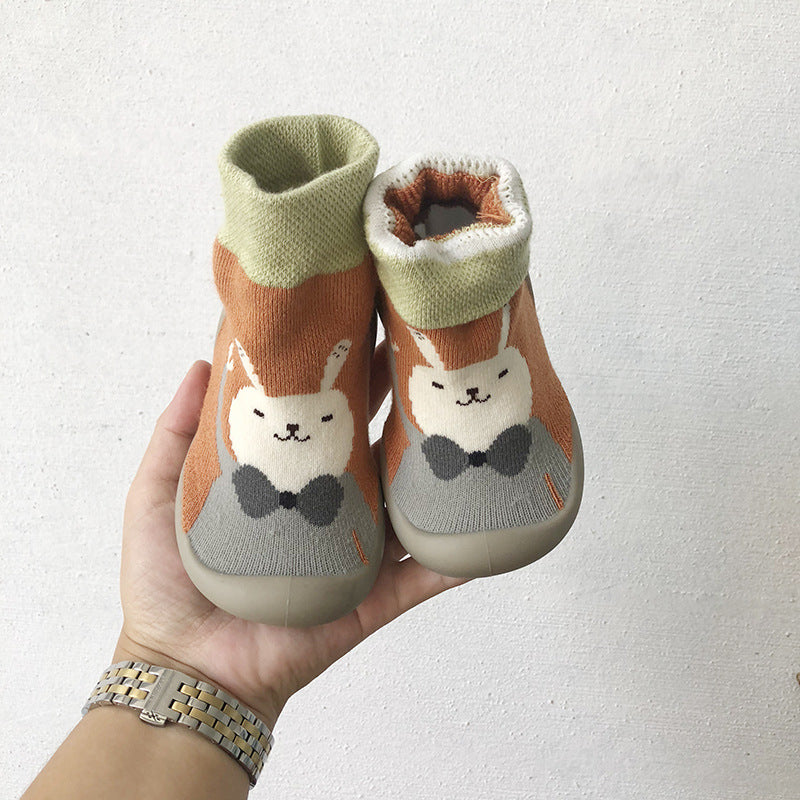 Baby socks for toddlers in a cartoon print 