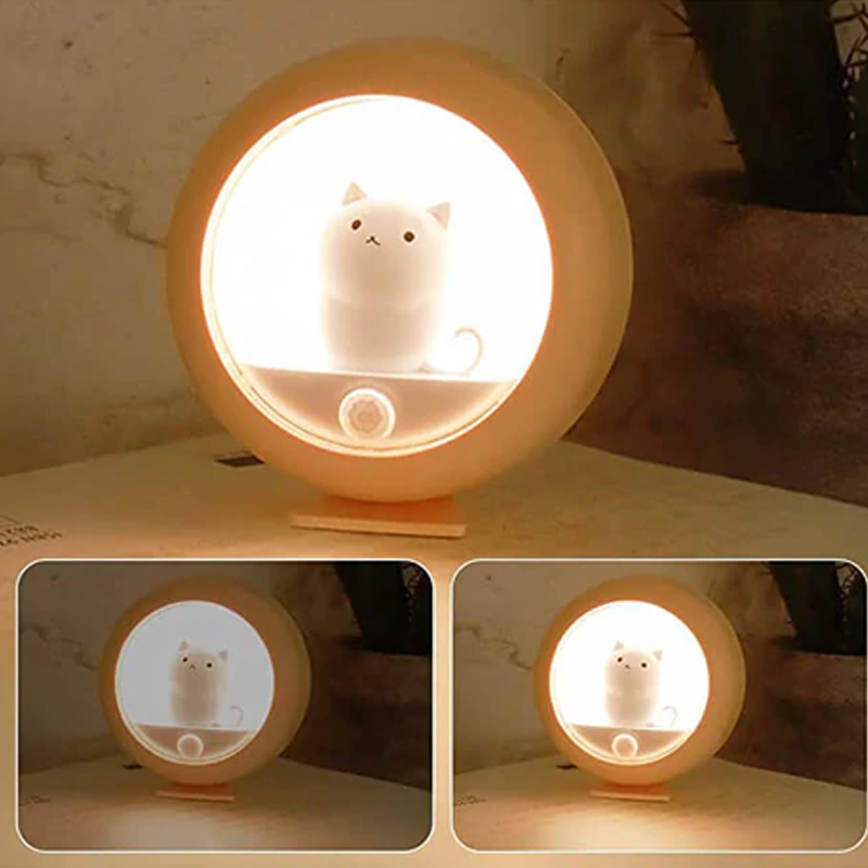 מנורת לילה של חתול חמוד