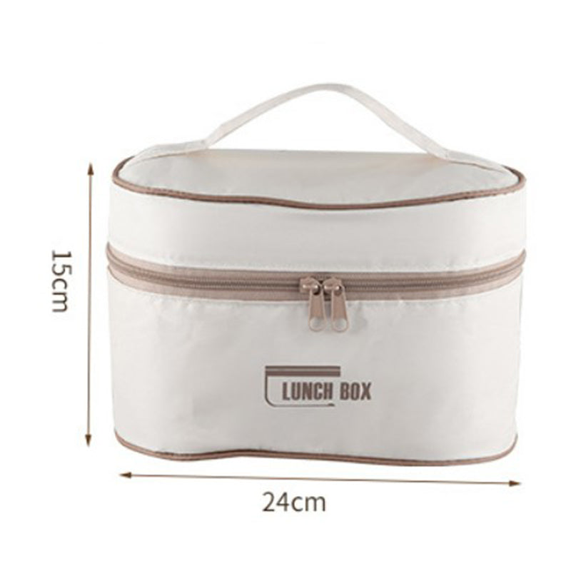 Portable insulated lunch container 