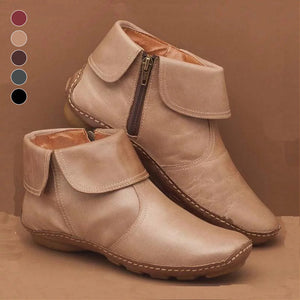 Boots with zipper for women