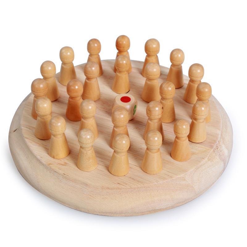 Chess memory board game with sticks 