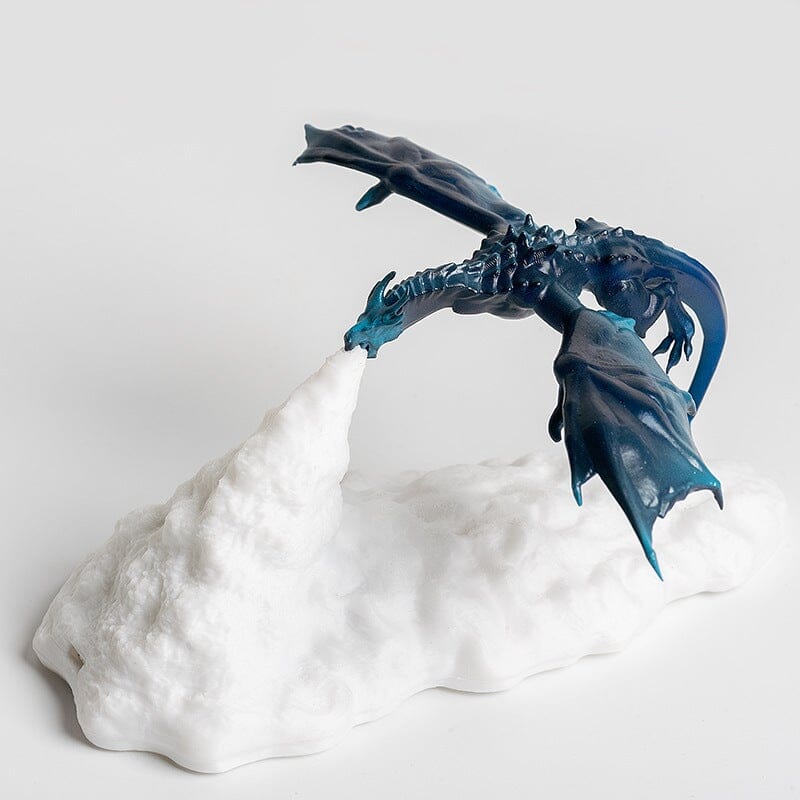 LED night lamp in the shape of a three-dimensional dragon