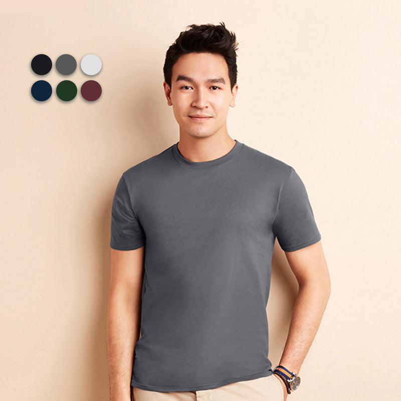 Solid color double t-shirt