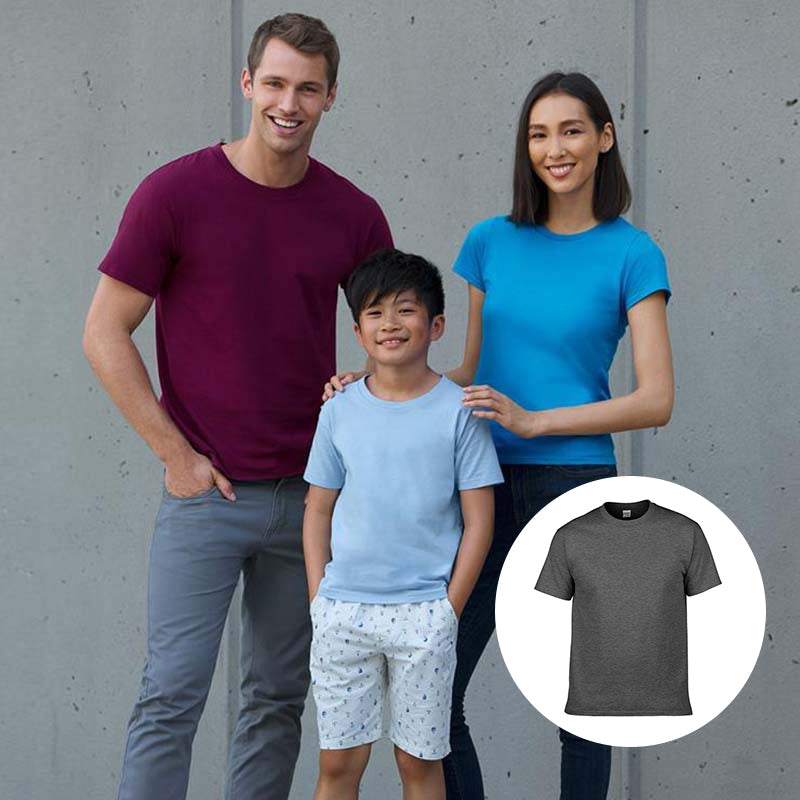 Solid color double t-shirt