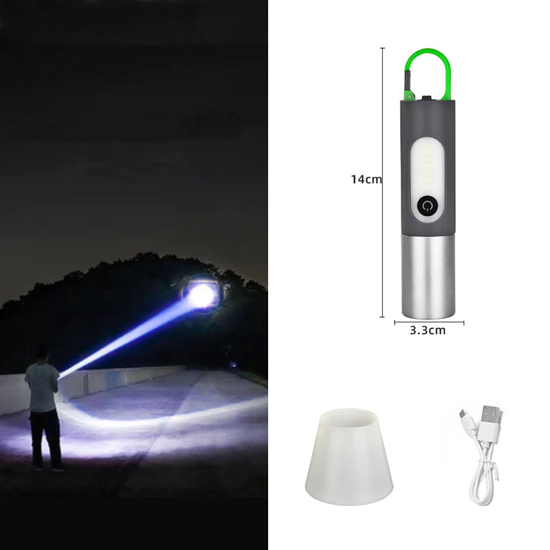 Zoomable LED flashlight