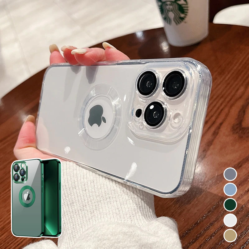 Phone case with metal ring