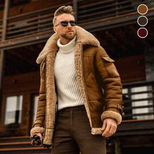 All-in-one fur coat for men