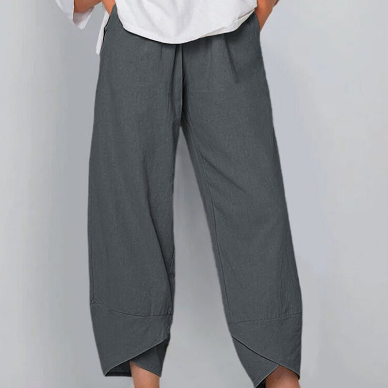 Casual cotton and linen pants