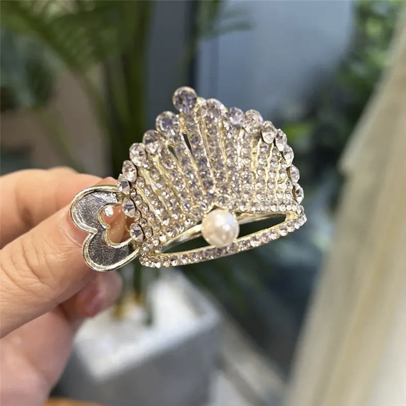 Clip to hold a rhinestone crown